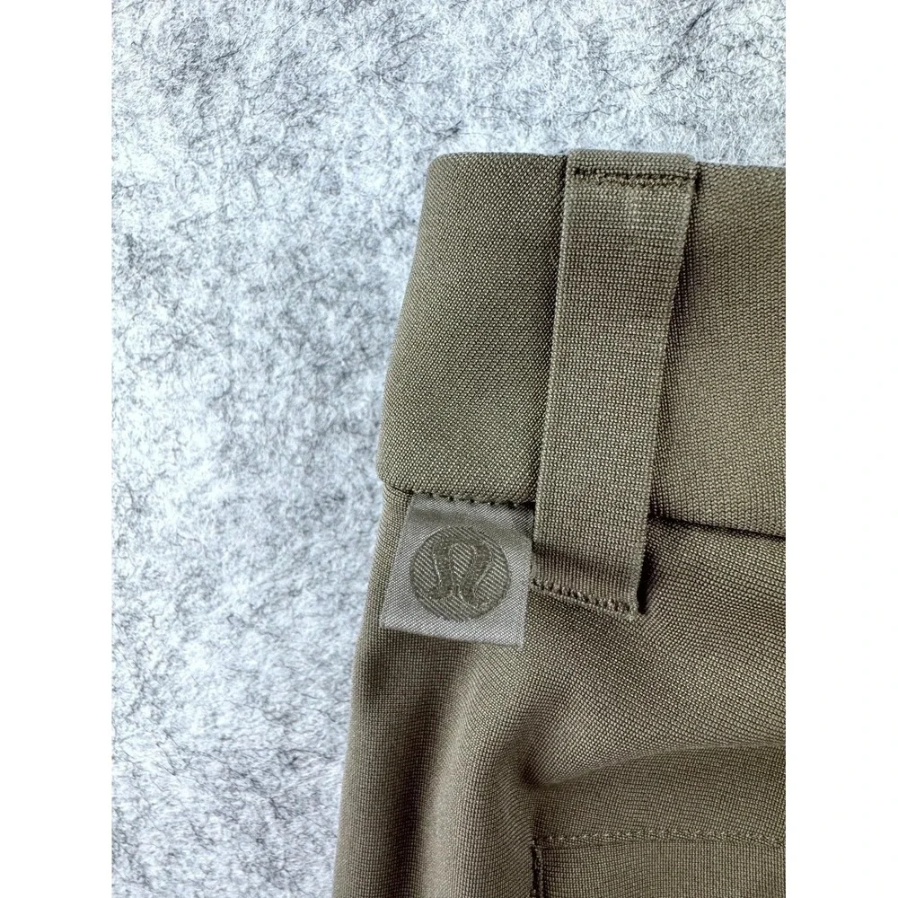 Lululemon ABC Slim-Fit Trousers Brown 28 Men's Pull-On Slash Pockets‎ Stretch